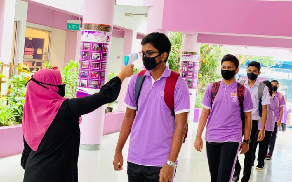 A student at Jamaluddin School playing for the Maldives National