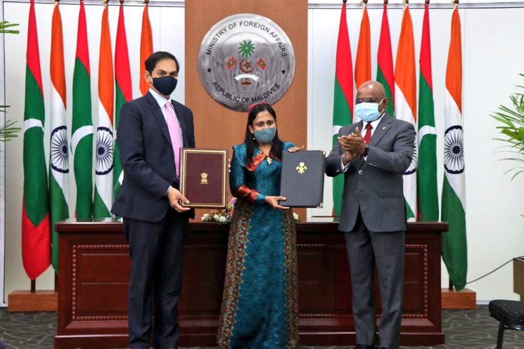 india and maldives signs MoU