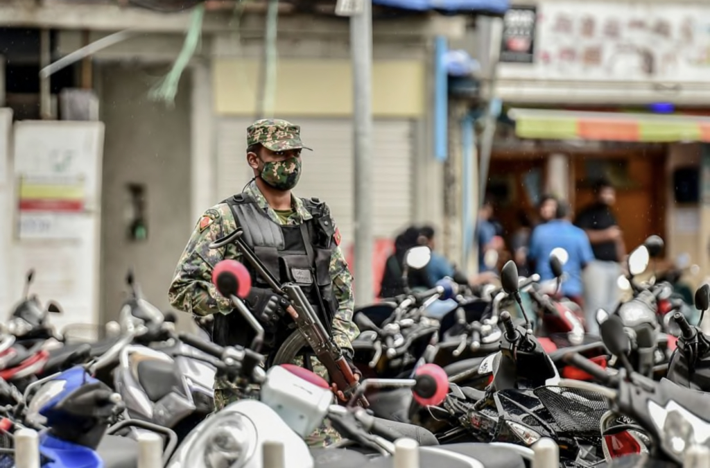 Armed military personnel to patrol within islands The Times of Addu