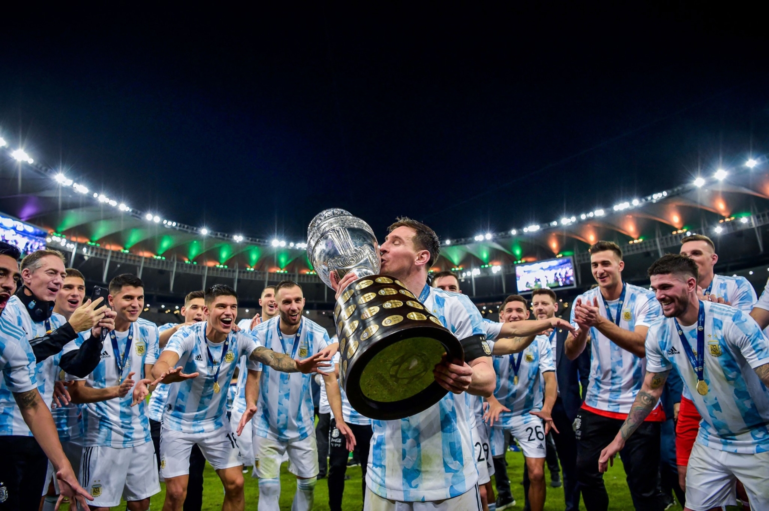Messi wins his first ever trophy with Argentina The Times of Addu